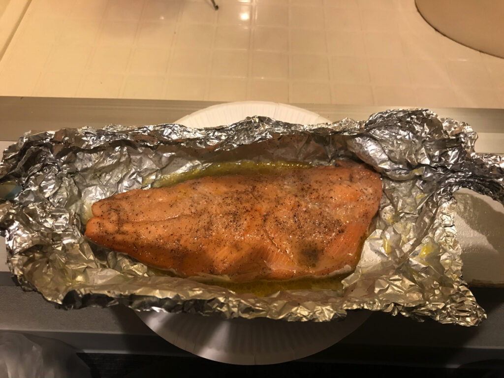 サクラマスのホイル焼き