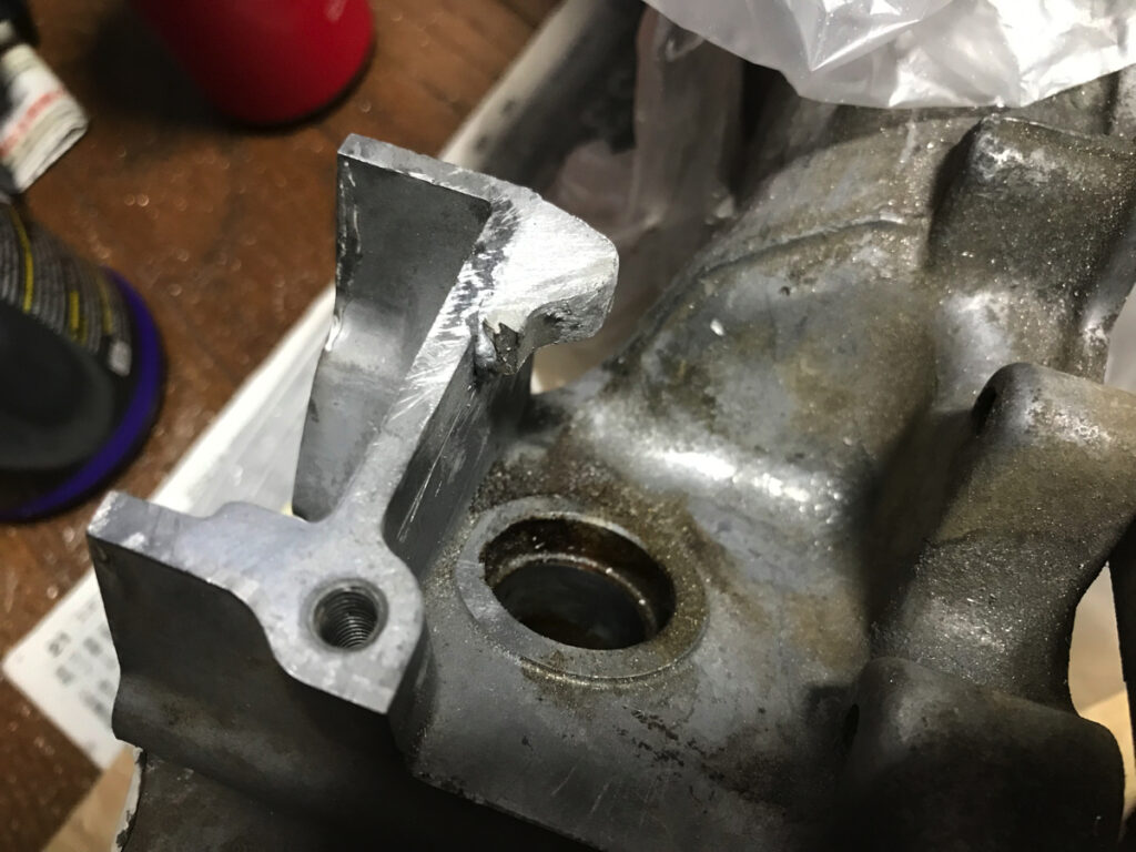 クランクケースロウ付け